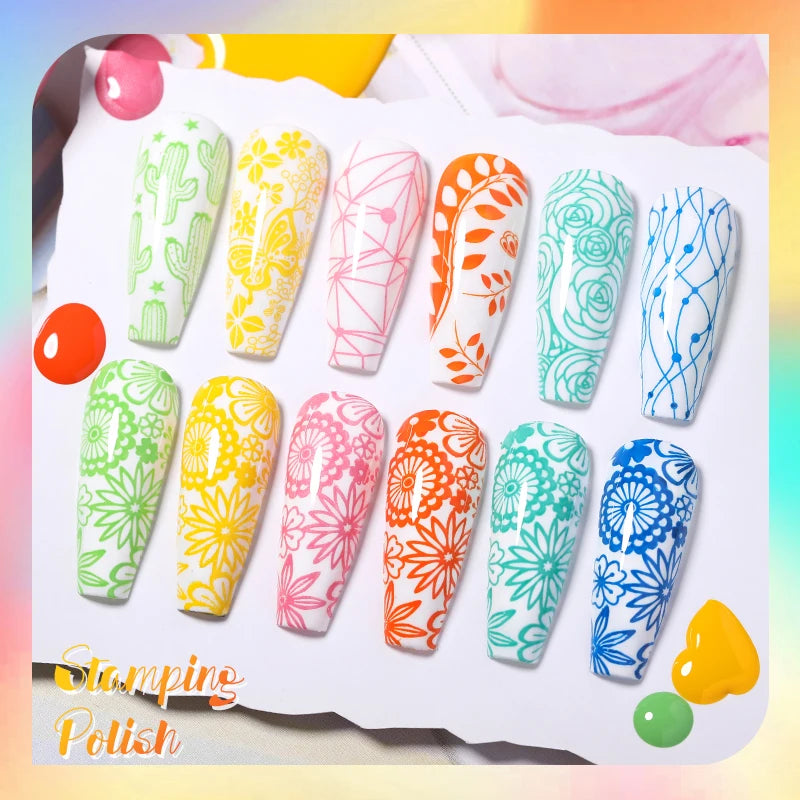 10ml Stamping Nail Polish Set