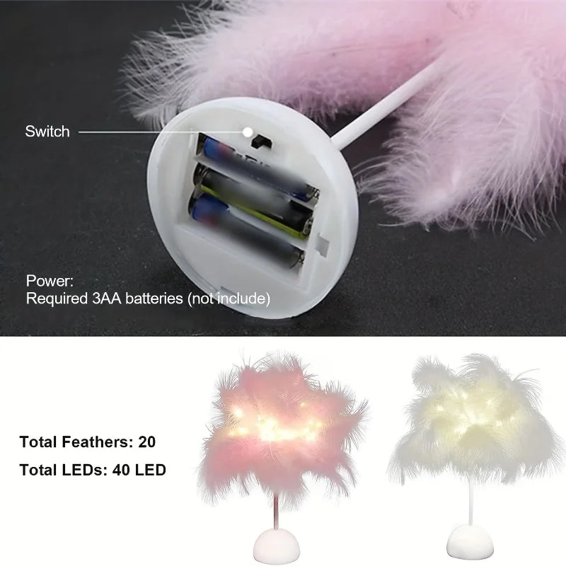Feather Tree LED Table Lamp