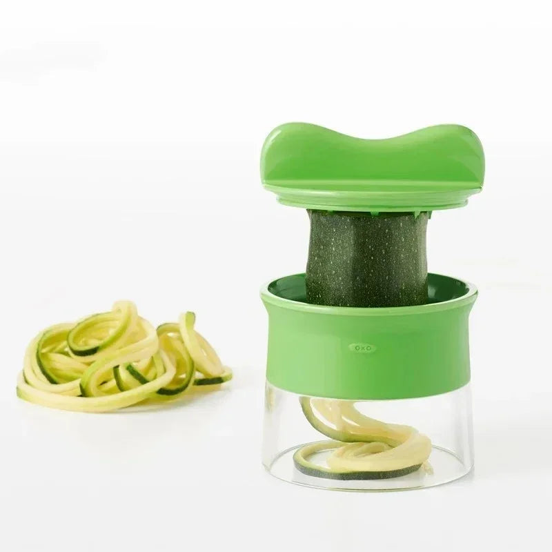 Compact Handheld Spiralizer: Versatile Vegetable and Fruit Slicer