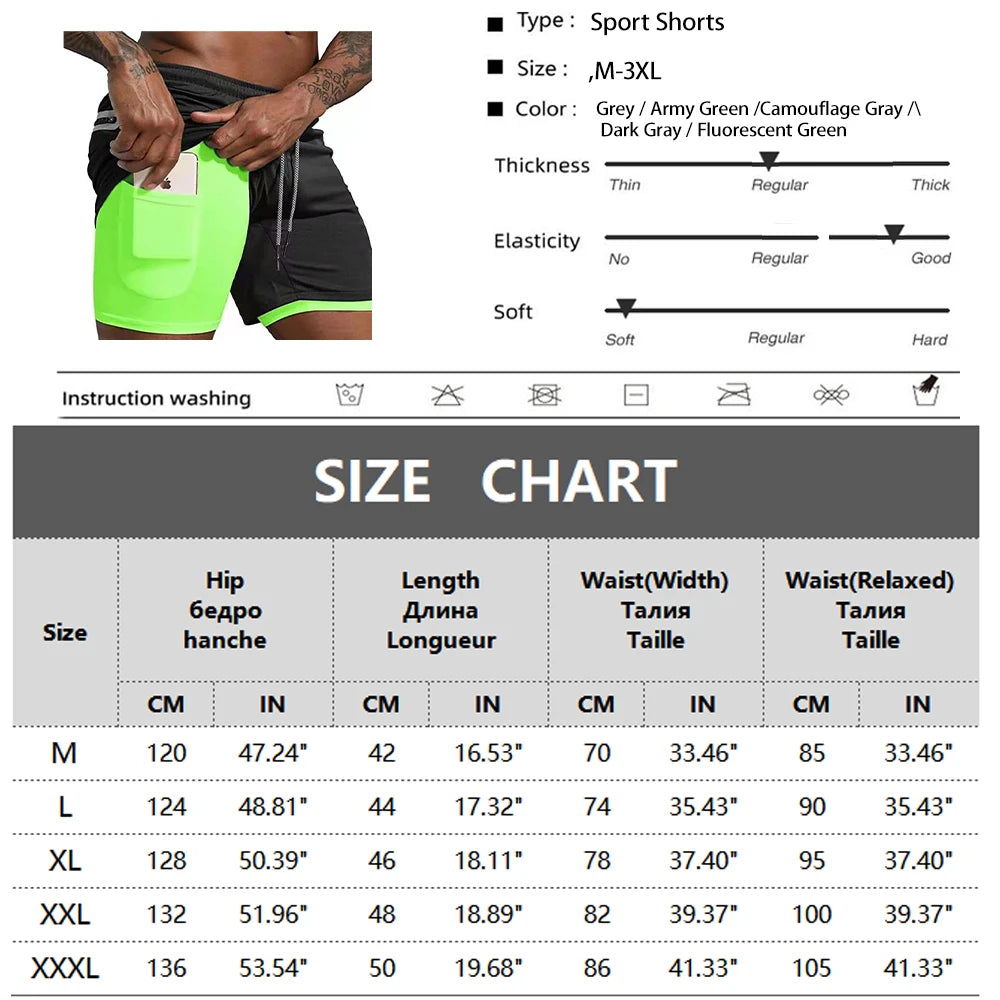 2-in-1 Sports Shorts