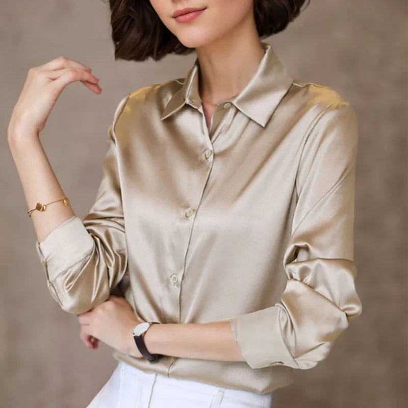 Simple Satin Blouse