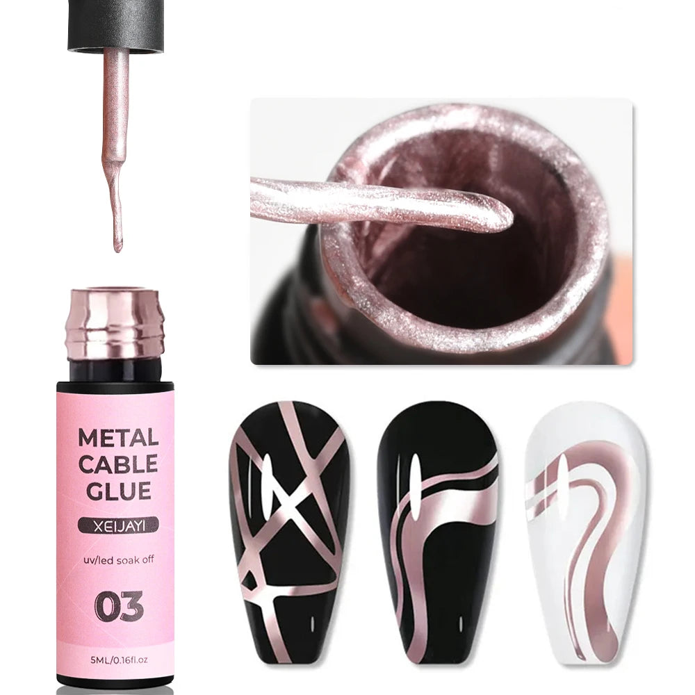 Ultra-Bright Metallic Liner Gel Polish