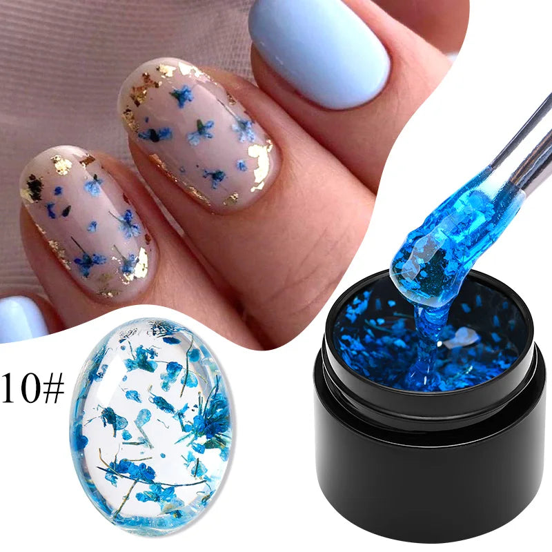 5ml Pink Dried Flower Gel Nail Polish