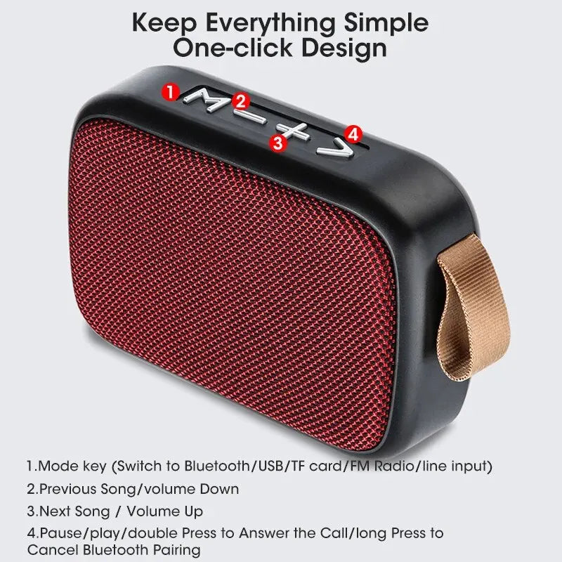 Wireless Portable Mini Speaker Outdoor Subwoofer