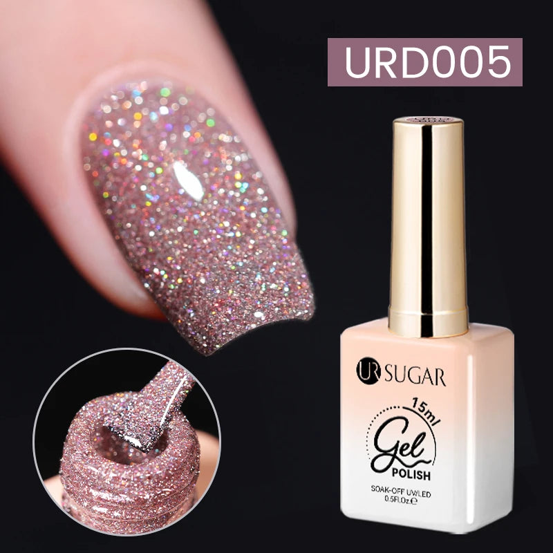 15ml Silver Reflective Nail Gel Polish