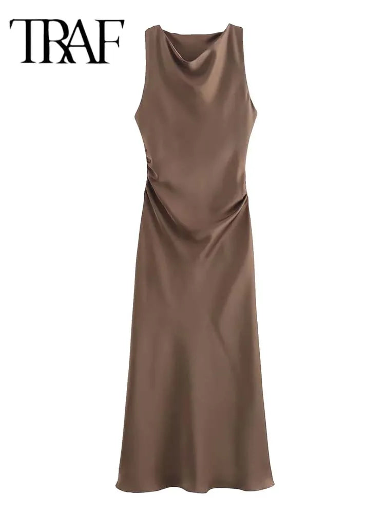 Elegant Satin Slip Dress