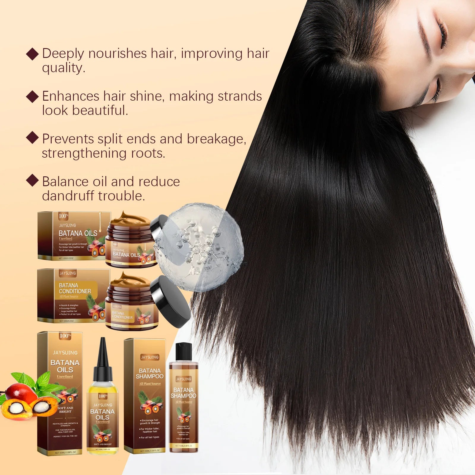 Batana Oil Hair Repair Shampoo Conditioner Set