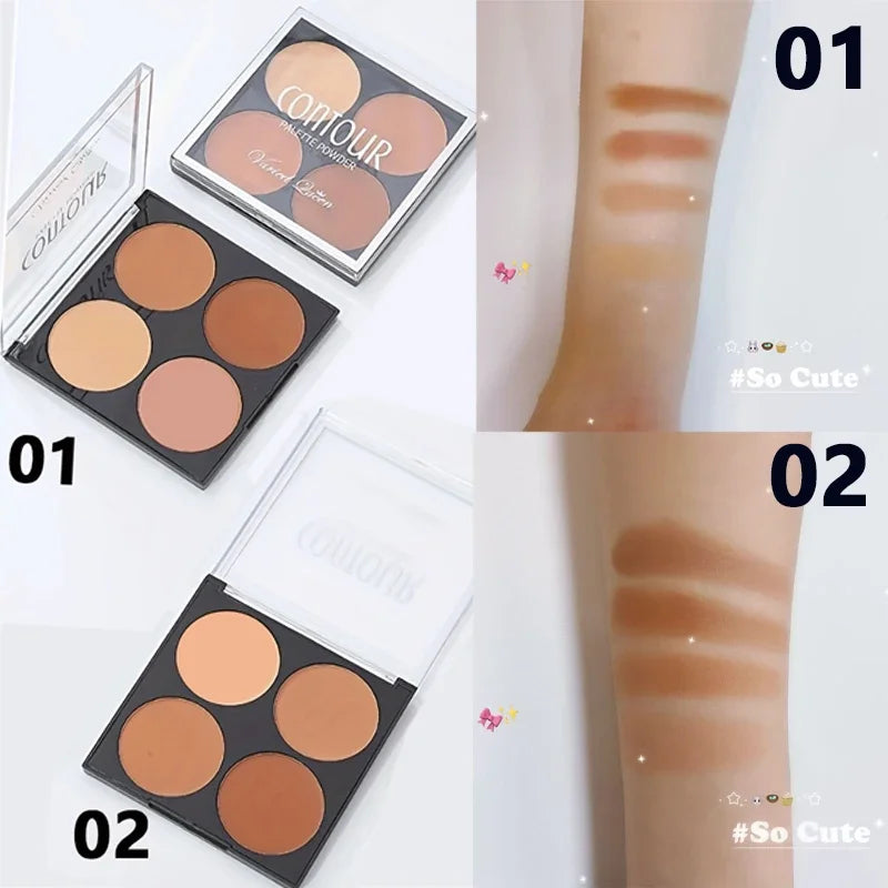 4-Color Highlighter & Contour Palette