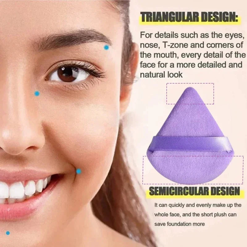 12-Piece Velvet Triangle Makeup Sponges