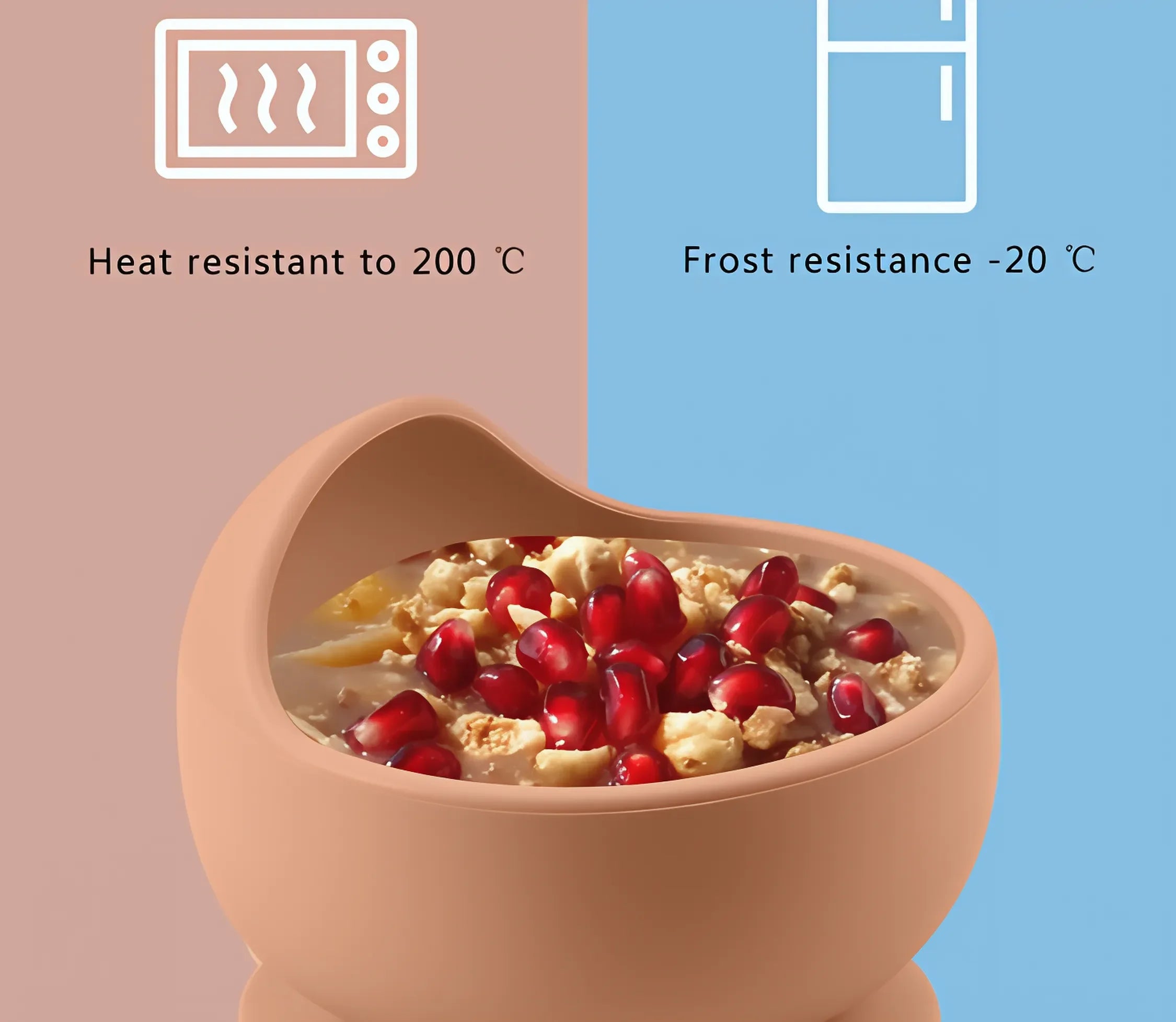 Silicone Suction Cup Feeding Bowl