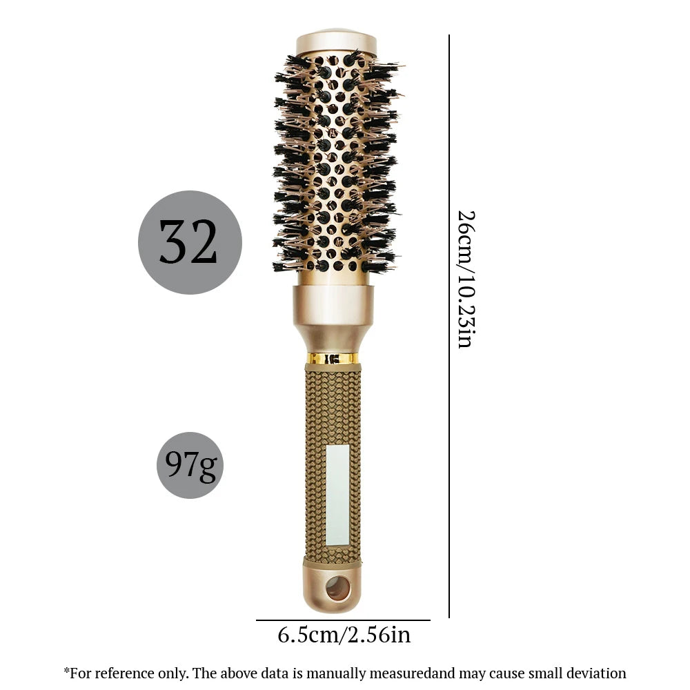 Aluminum Round Barrel Curling Brush Adds Volume