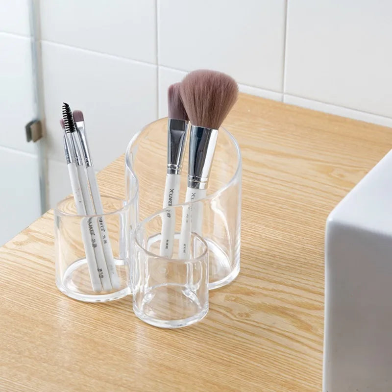 Transparent Acrylic Makeup Brush Storage Desk