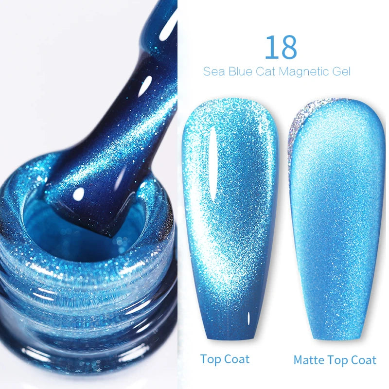 Sparkling Magnetic Cat Eye Gel Polish