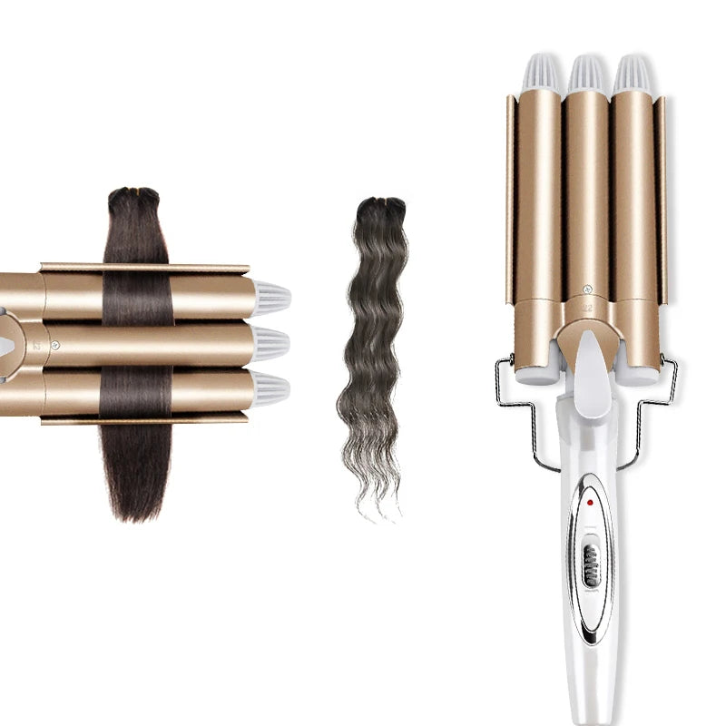 Ceramic Triple Barrel Professional Hair Waver