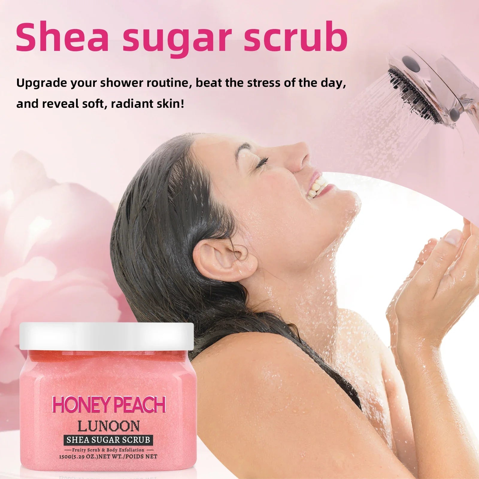 Peach Shea Butter Exfoliating Body Scrub