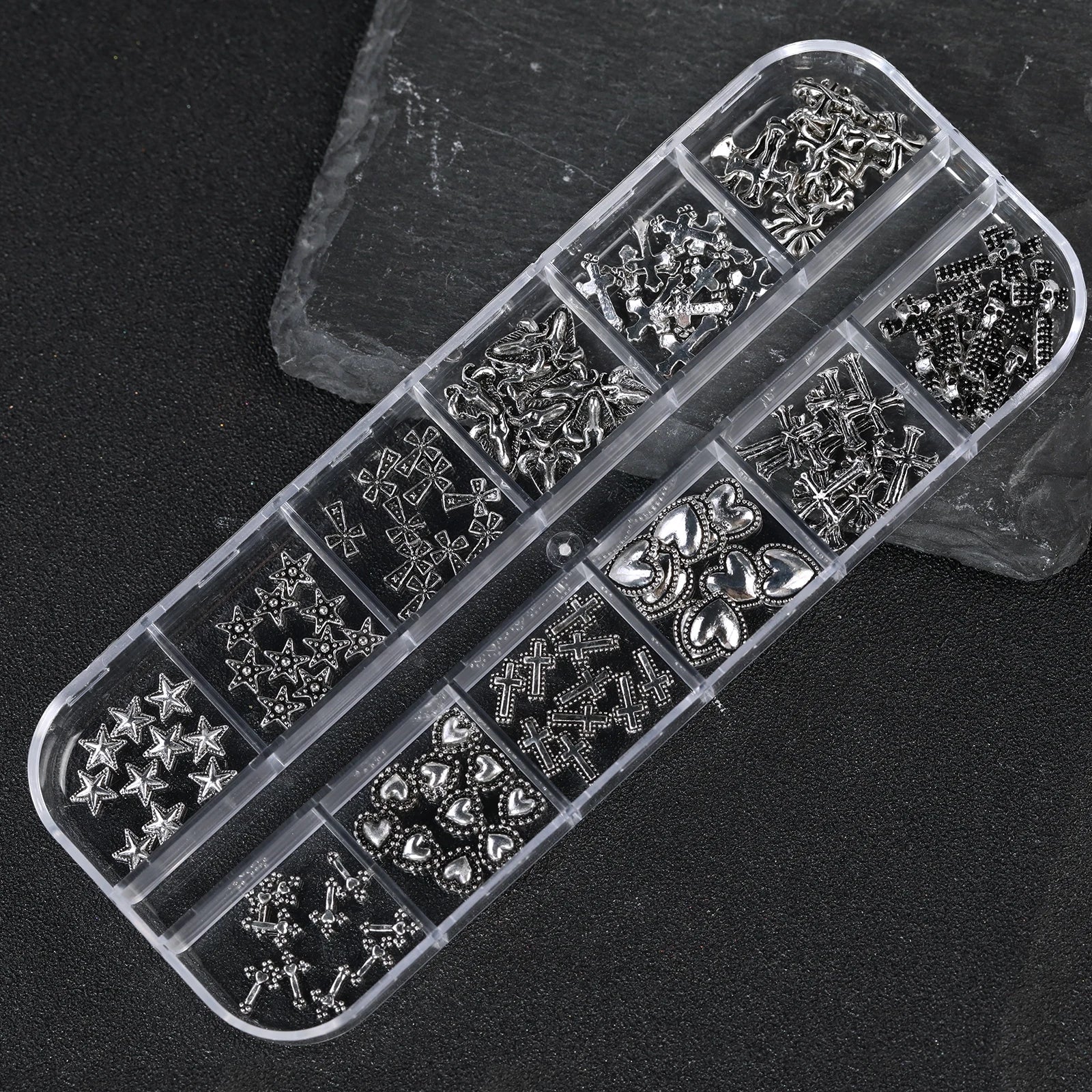 Gothic Punk 3D Nail Jewelry Set