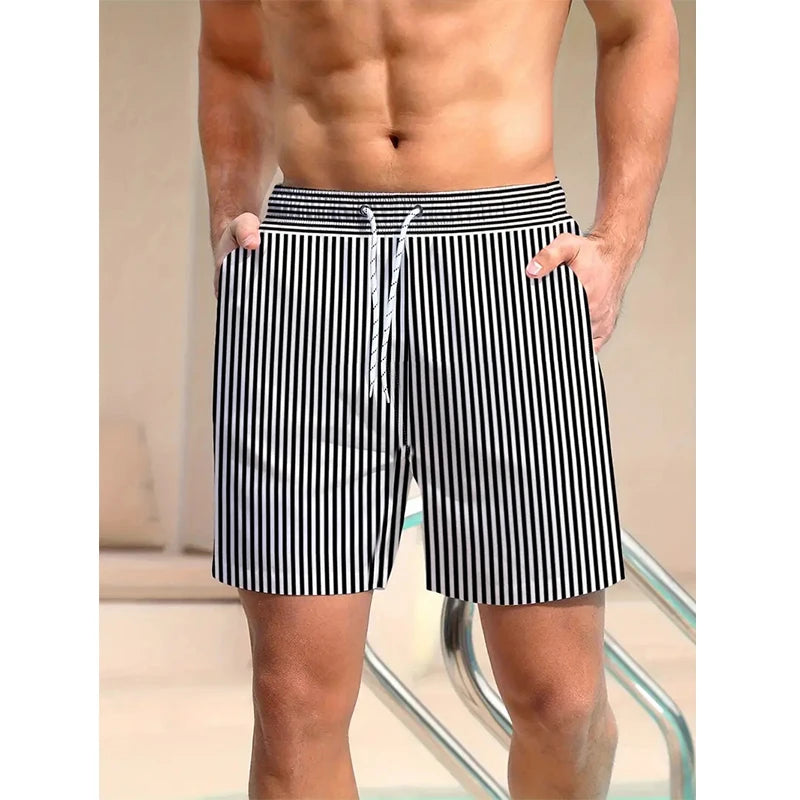 3D Stripe Board Shorts