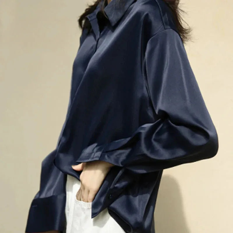 Simple Satin Blouse