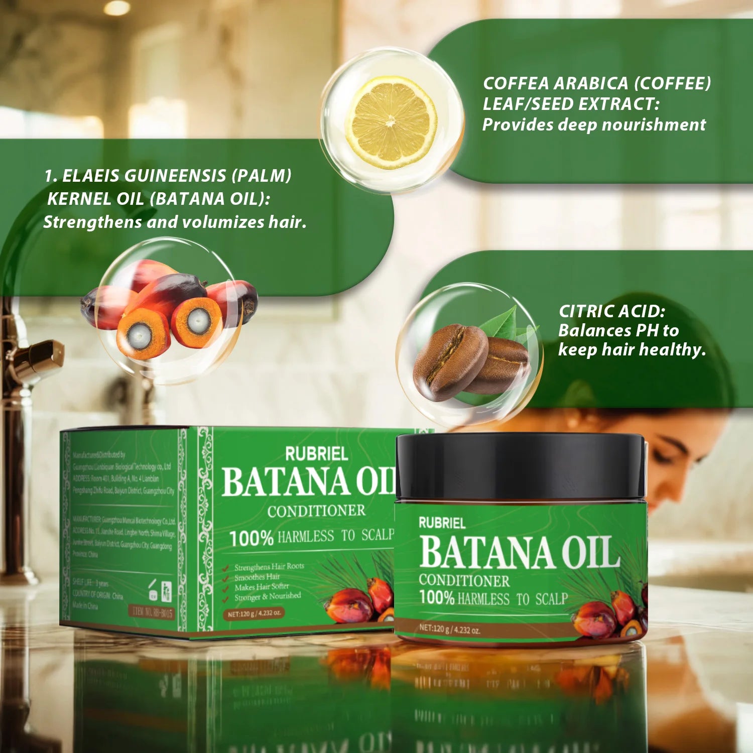Batana Oil Shampoo and Conditioner Set