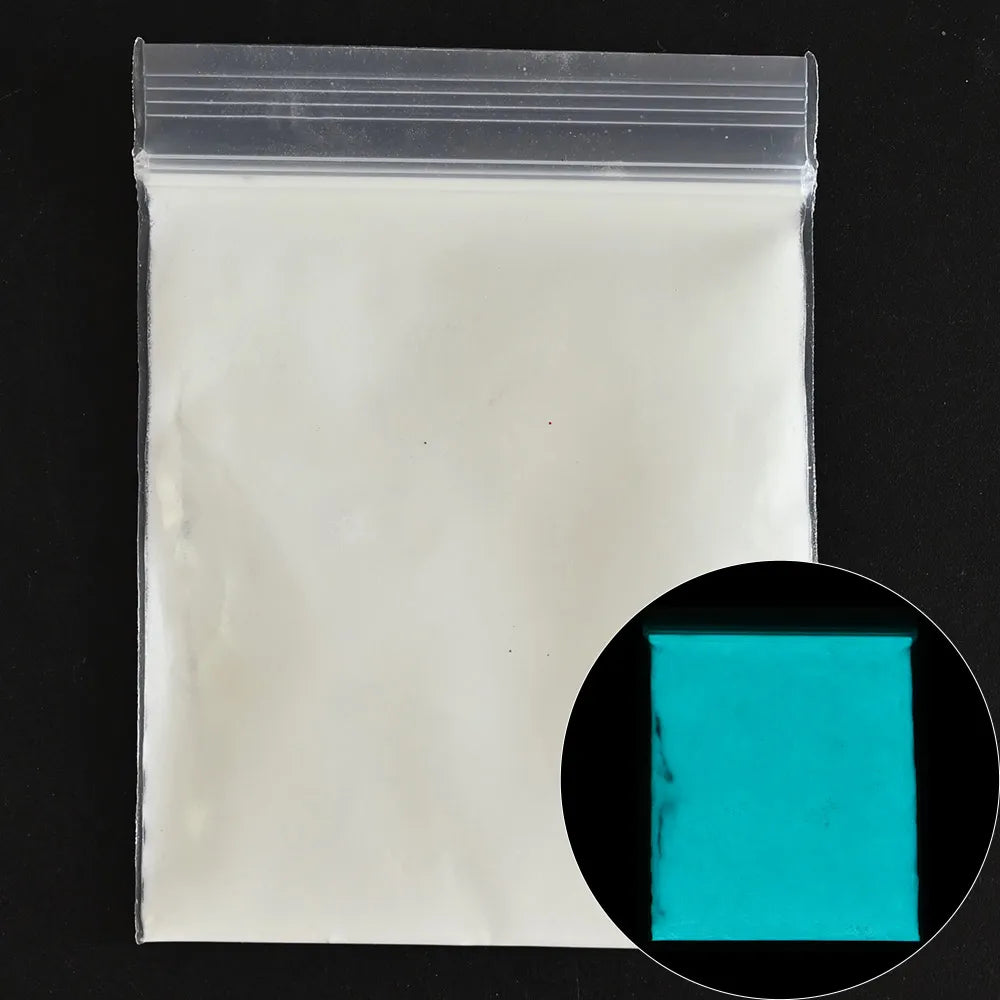 Blue-Green Luminous Nail Powder