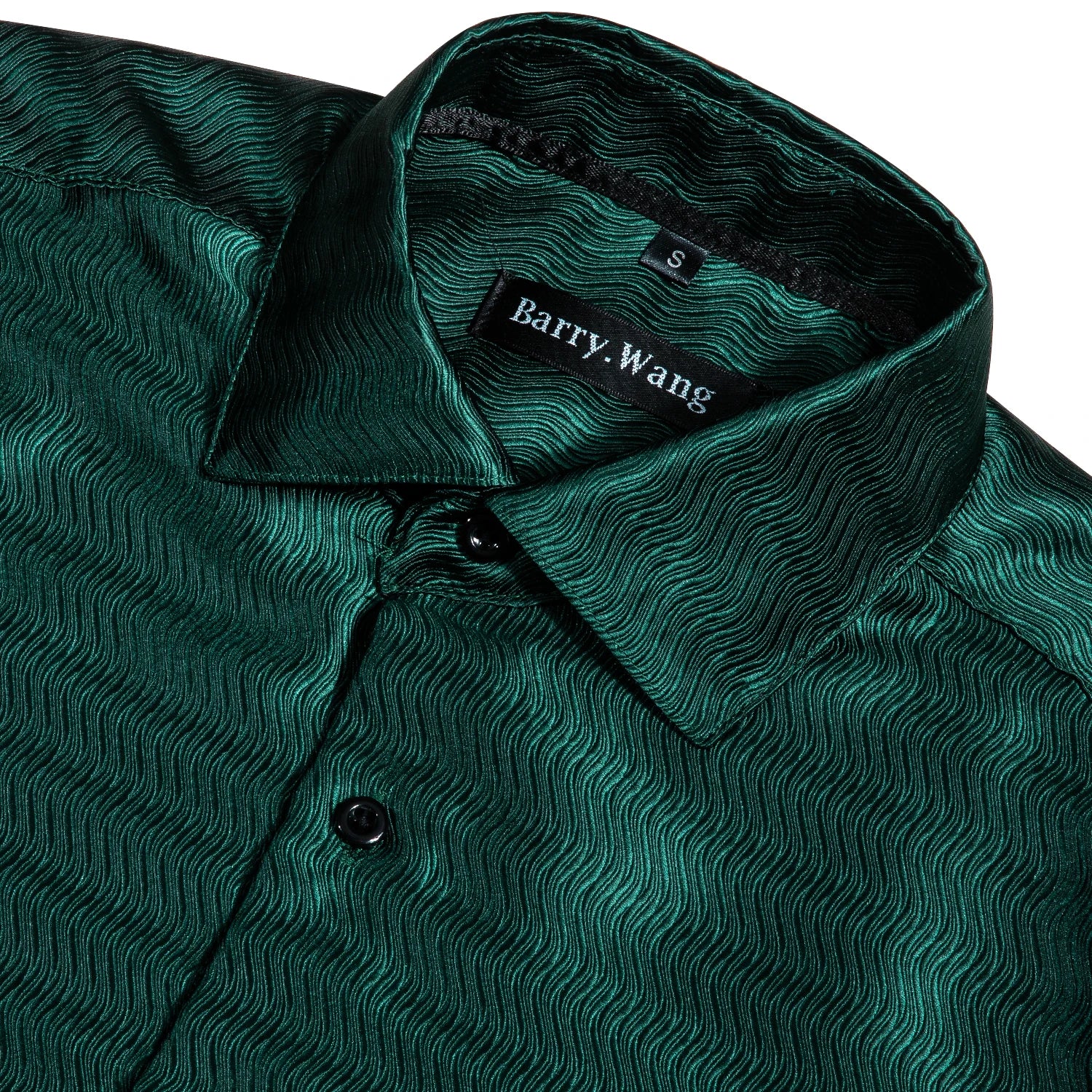 Luxury Green Silk Men’s Shirt