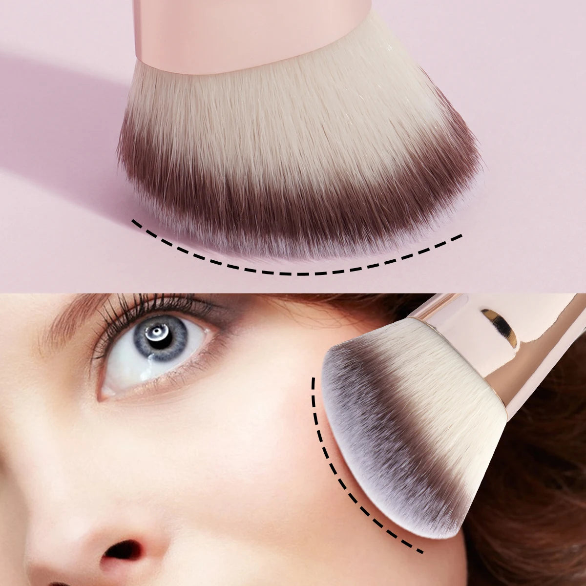 4-Piece Dual-Ended Makeup Brush Set