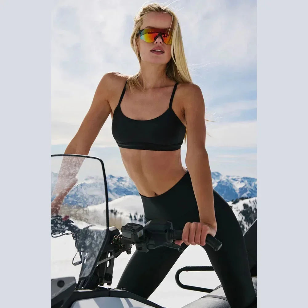 Open-Back Push-Up Yoga Bra