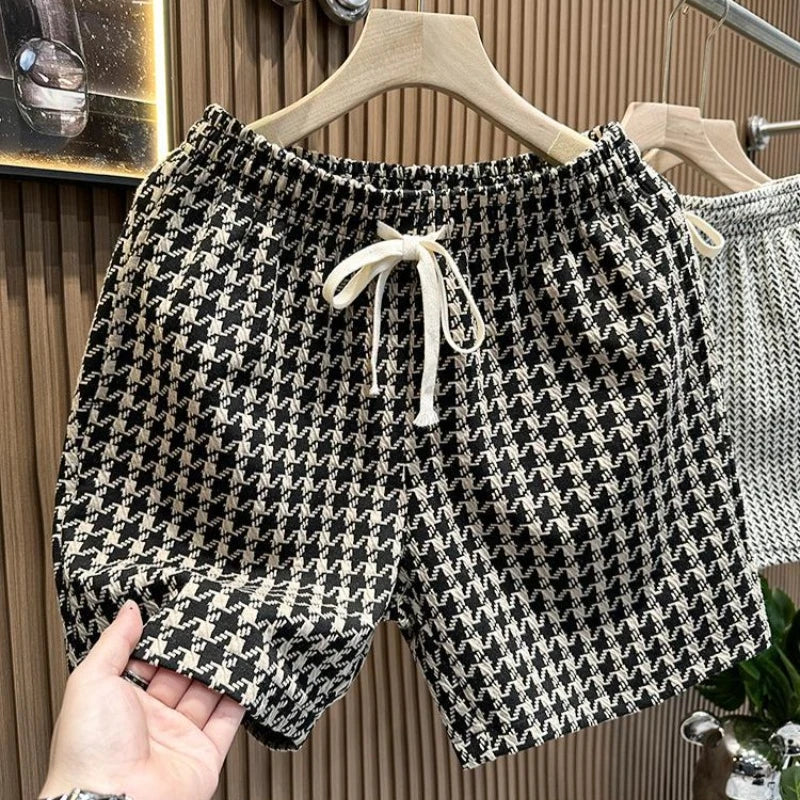 Plaid Print Summer Shorts
