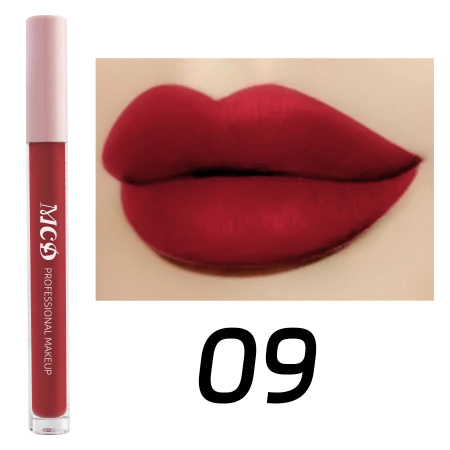 Dark Brown Waterproof Velvet Matte Lip Gloss