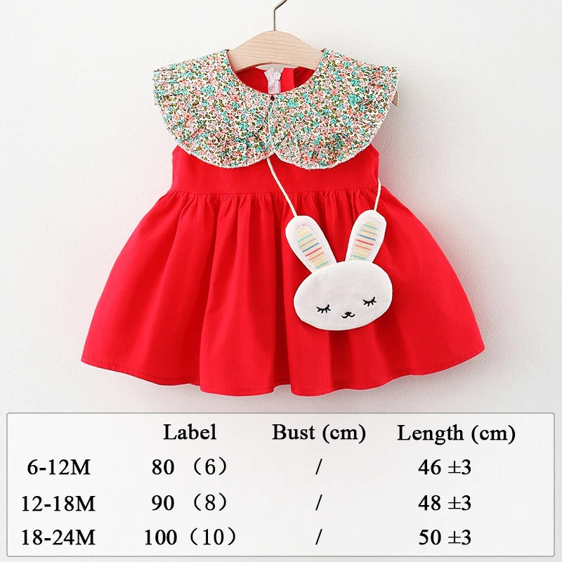 Summer Baby Girl Beach Dress Set: Casual Fashion Princess Outfit
