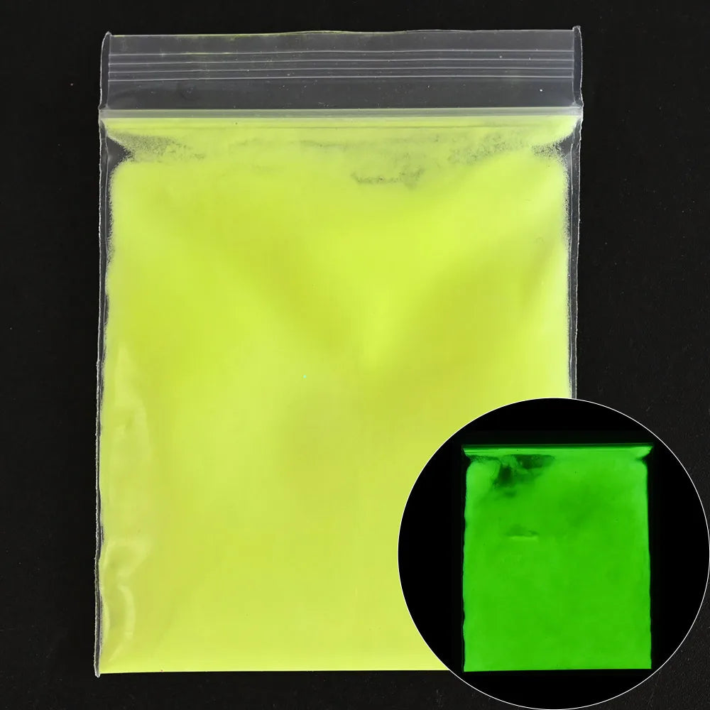 Blue-Green Luminous Nail Powder