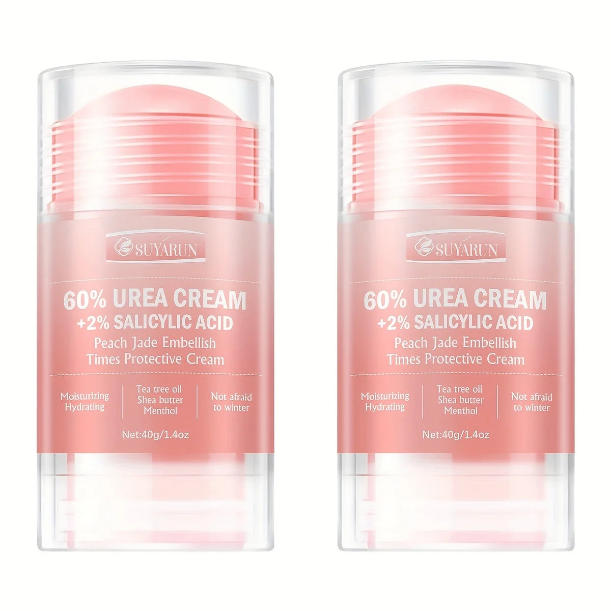 Urea Cream & Peach Scented Foot Balm Stick Combo