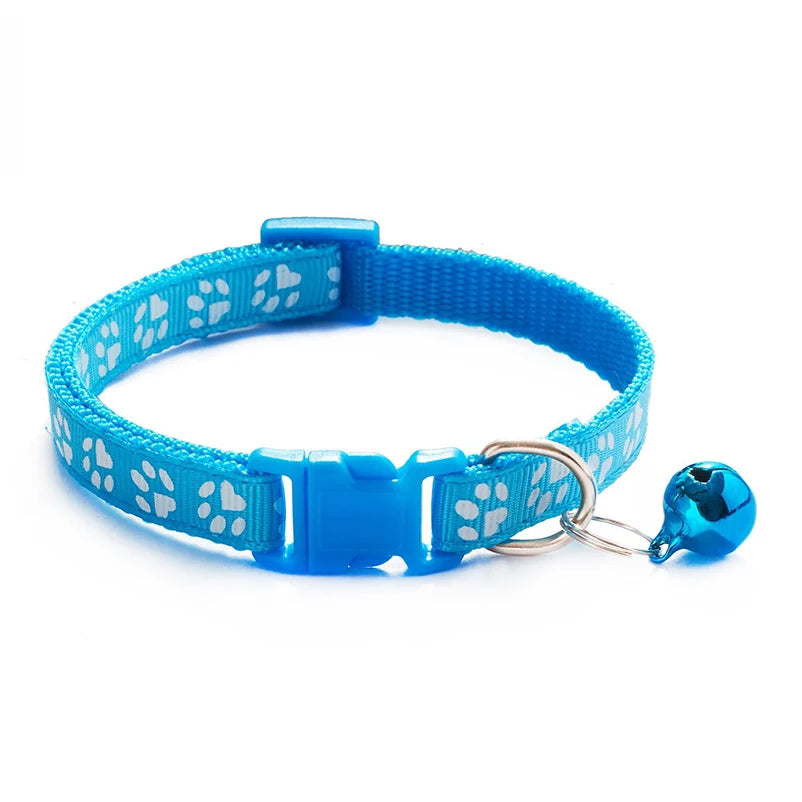 Multi-Color Cat Collar with Bell