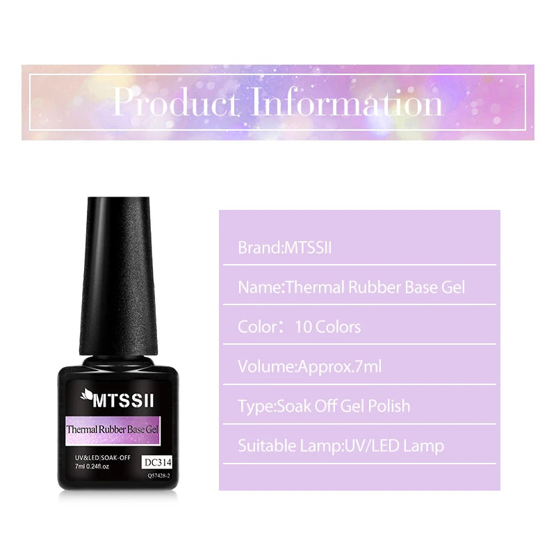 Thermal Aurora Rubber Base Gel Polish