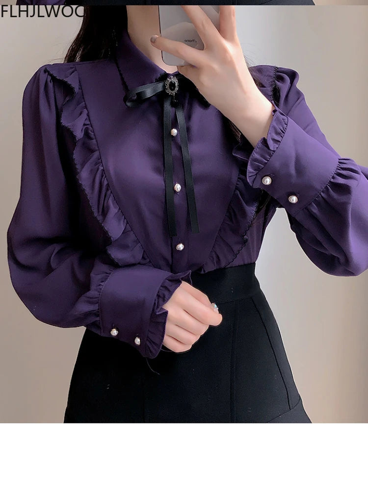 Vintage Bow Tie Blouse