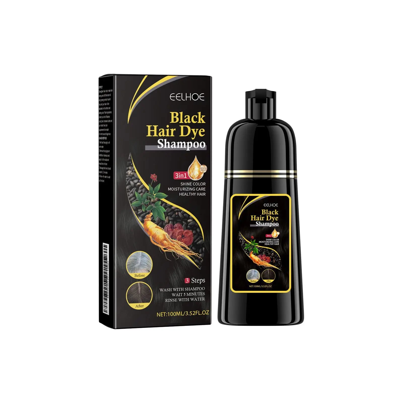 3-in-1 Rapid Hair Dyeing Shampoo