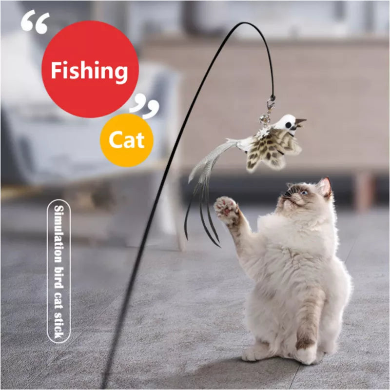 Feather Bird Cat Toy: Interactive Fun for Feline Friends