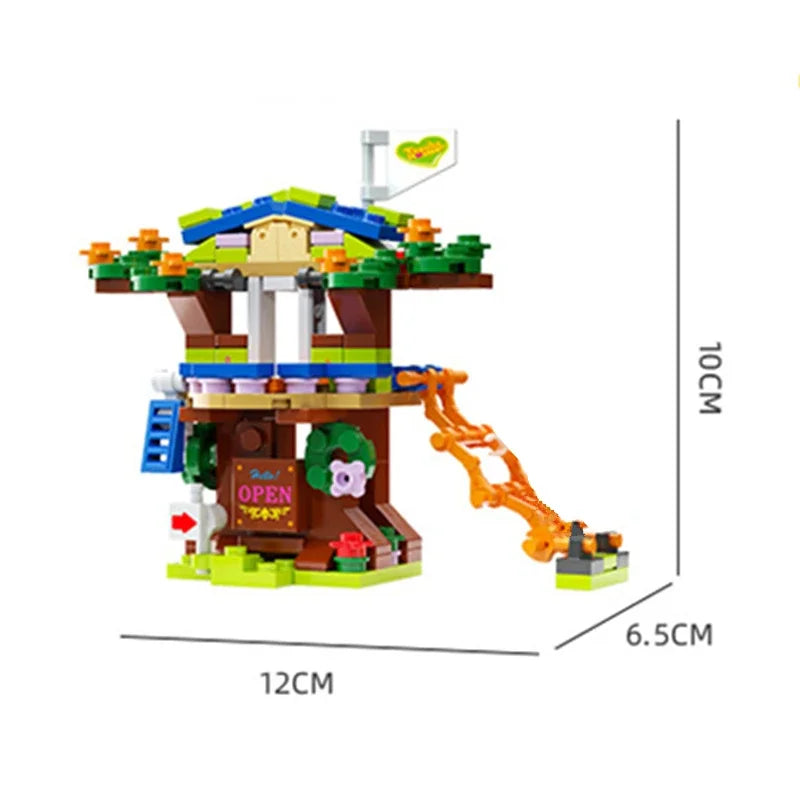 6-in-1 Treehouse Castle Building Blocks Set