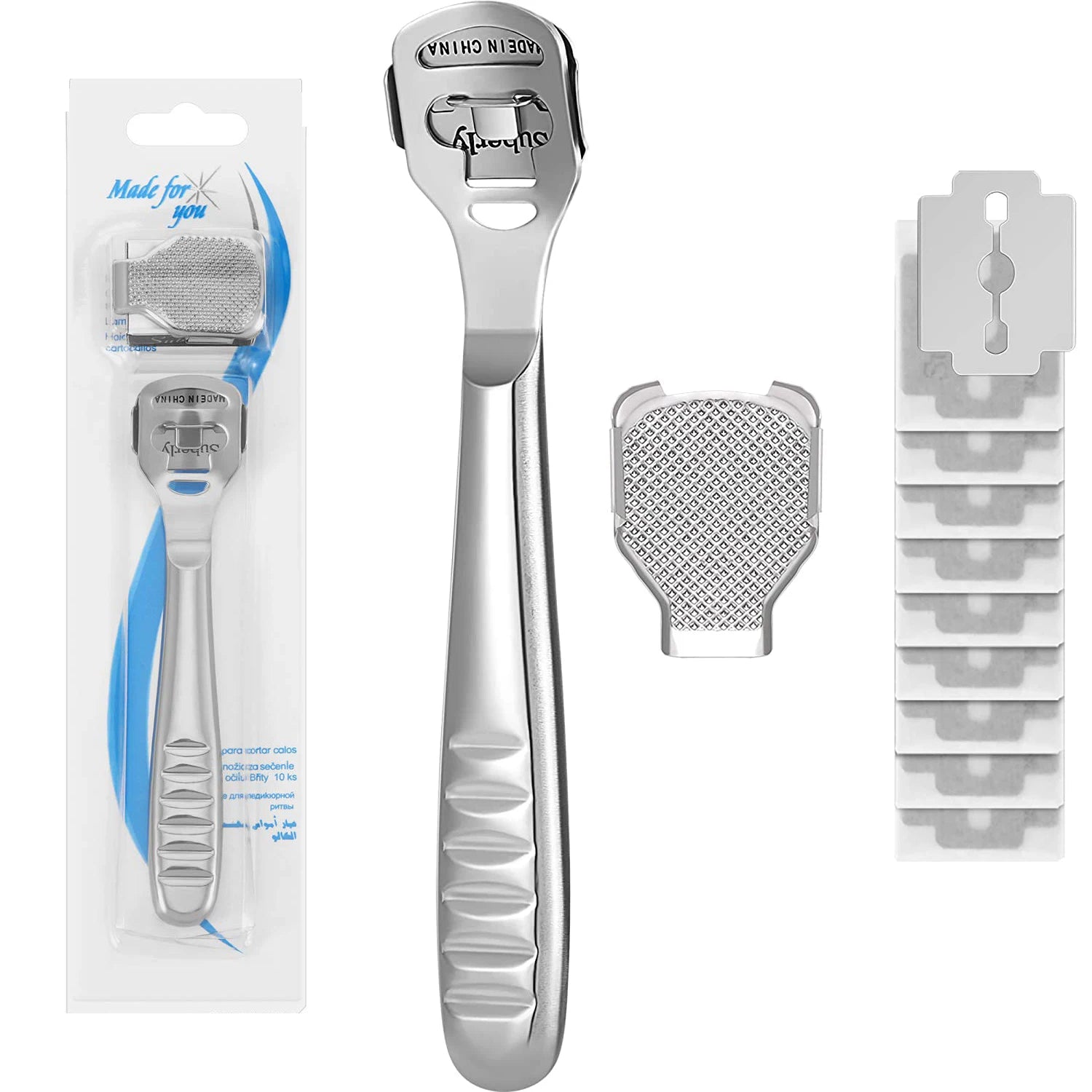 Stainless Steel Foot Scraper and Callus Remover Tool
