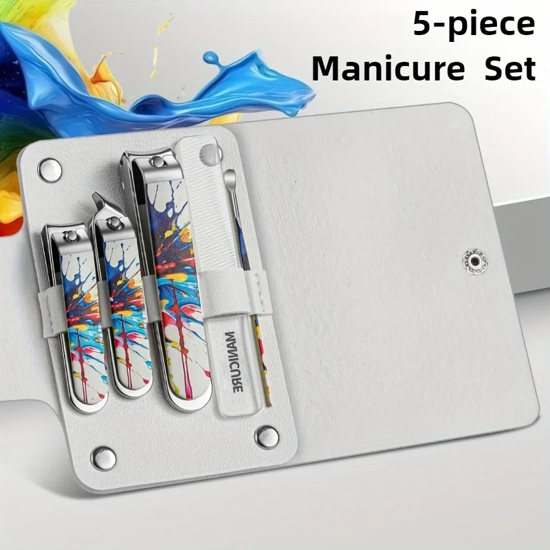 Stainless Steel Anti-Splash Nail Clipper Set