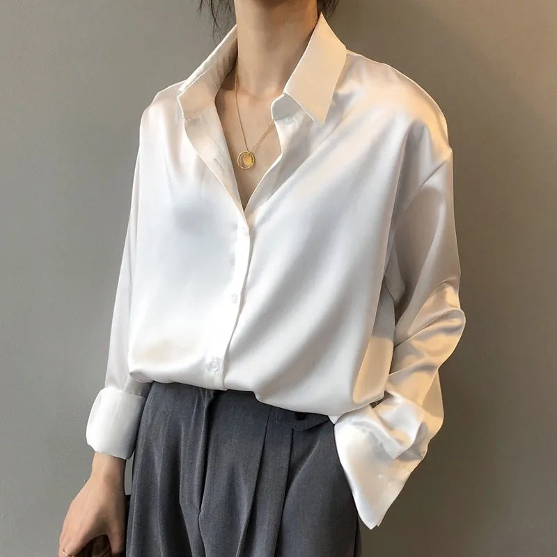 Simple Satin Blouse