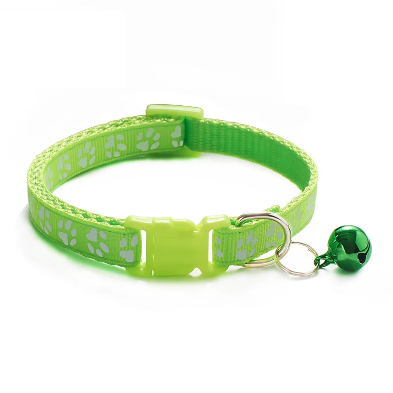 Multi-Color Cat Collar with Bell