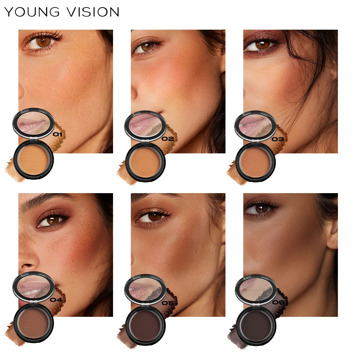Silky Matte 3D Contour Powder Palette