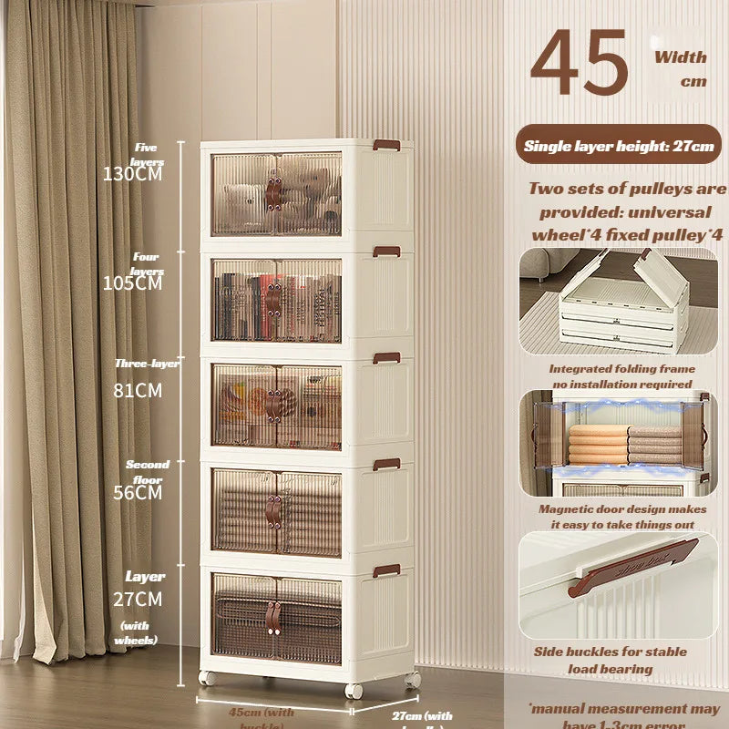 Foldable Transparent Storage Boxes