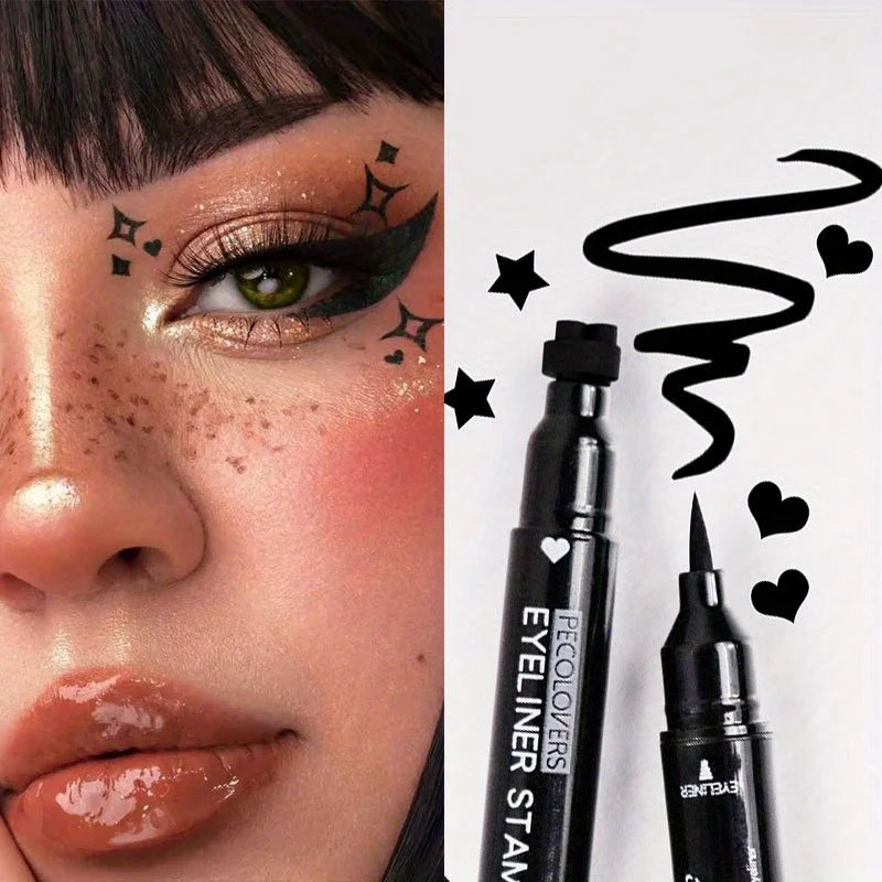 2-in-1 Star & Moon Stamp Liquid Eyeliner Pen