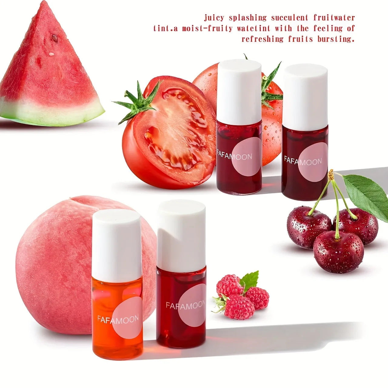 4-Color Fruity Water Gloss Lip Tint