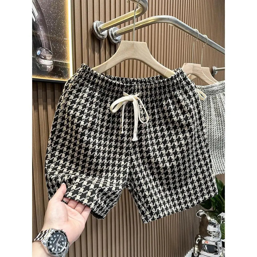 Plaid Print Summer Shorts