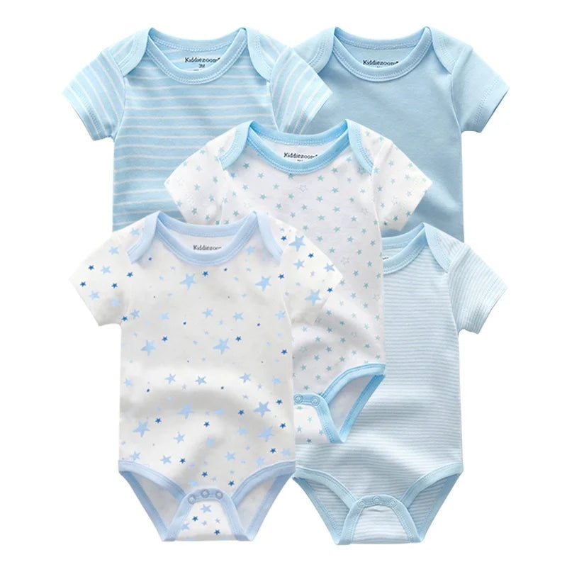 5-Pack Cotton Baby Bodysuits