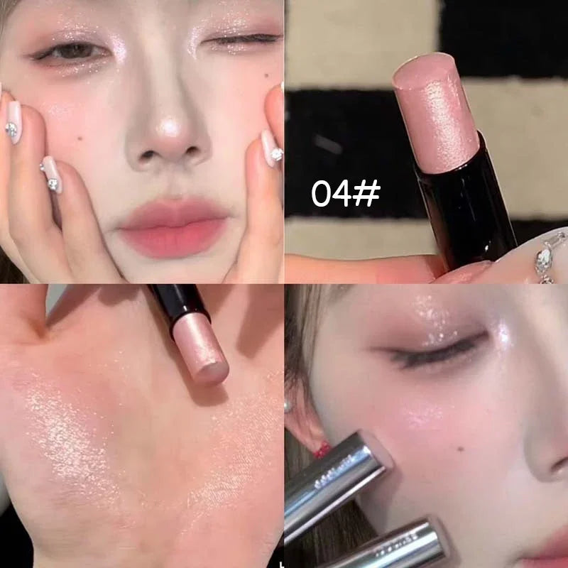 Silver White Pearlescent Highlighter Stick