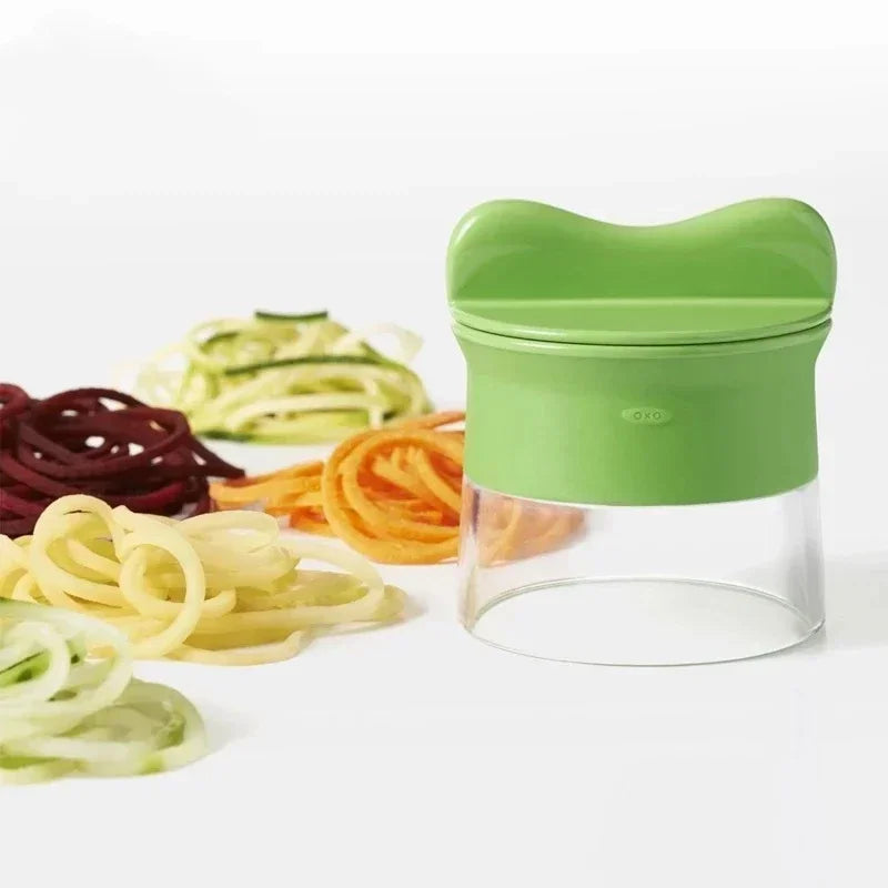 Compact Handheld Spiralizer: Versatile Vegetable and Fruit Slicer